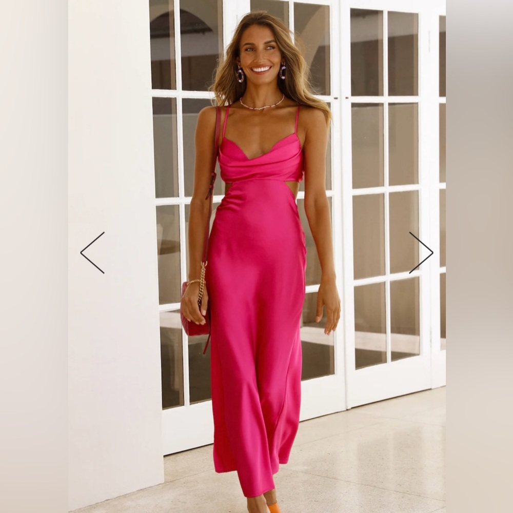 Hello Molly Pink Formal Maxi dress